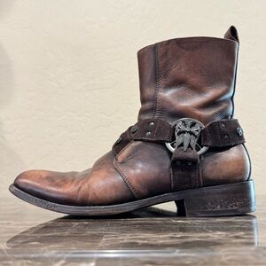 Mark Nason Cabrillo Brown Leather Harness Boots